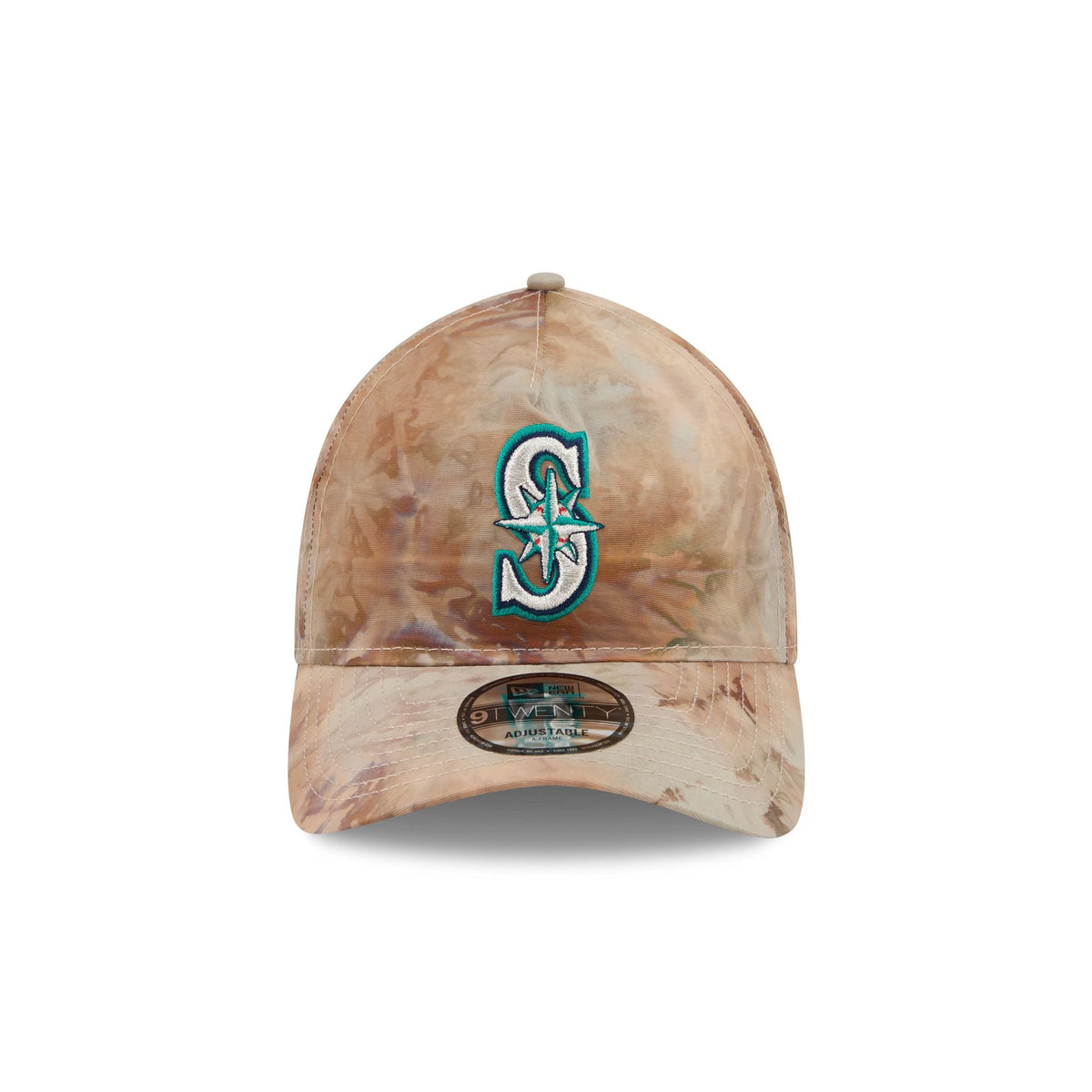 Seattle Mariners Washed Nylon Brown 9TWENTY A-Frame Adjustable Hat