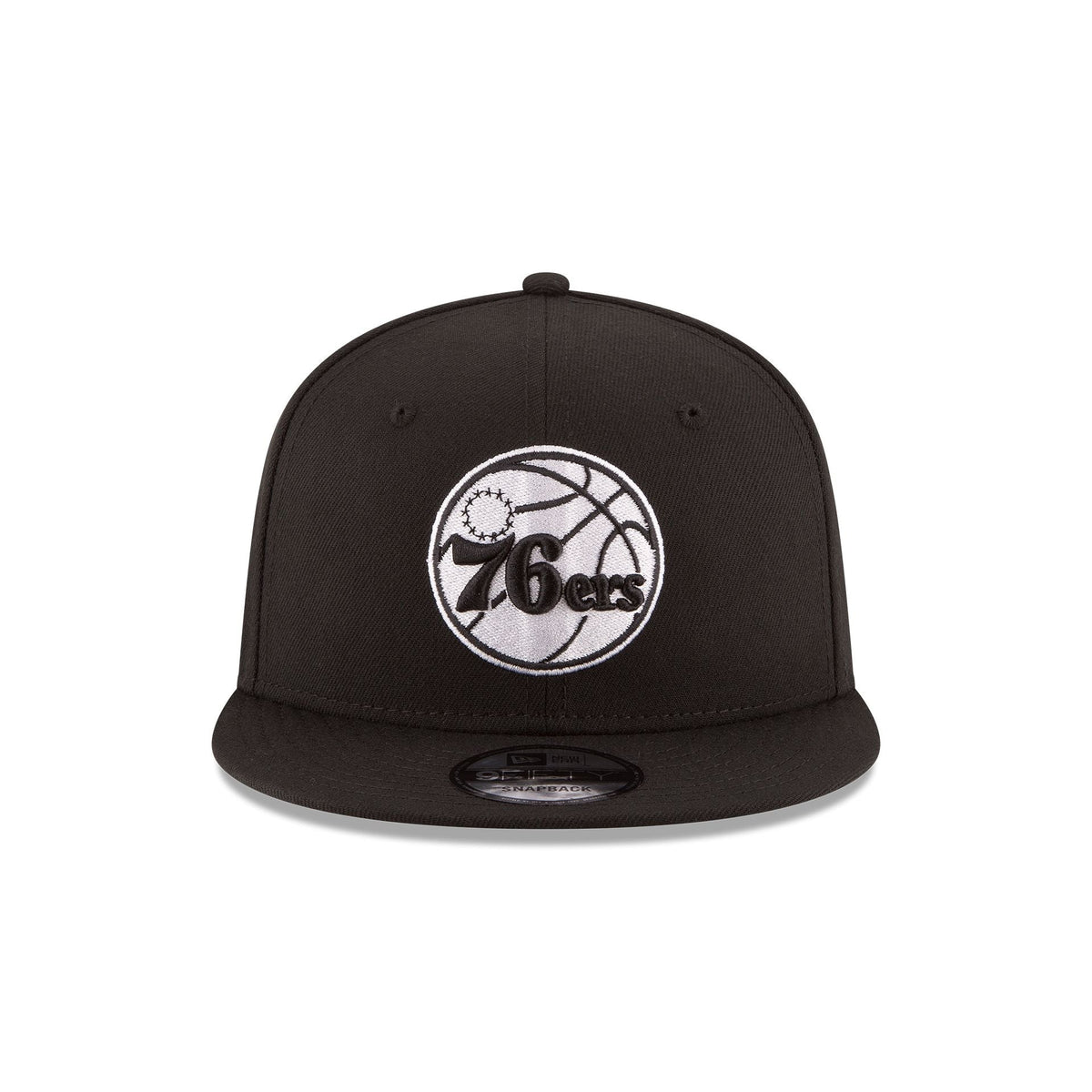 Philadelphia 76ers Basic Black 9FIFTY Snapback Hat