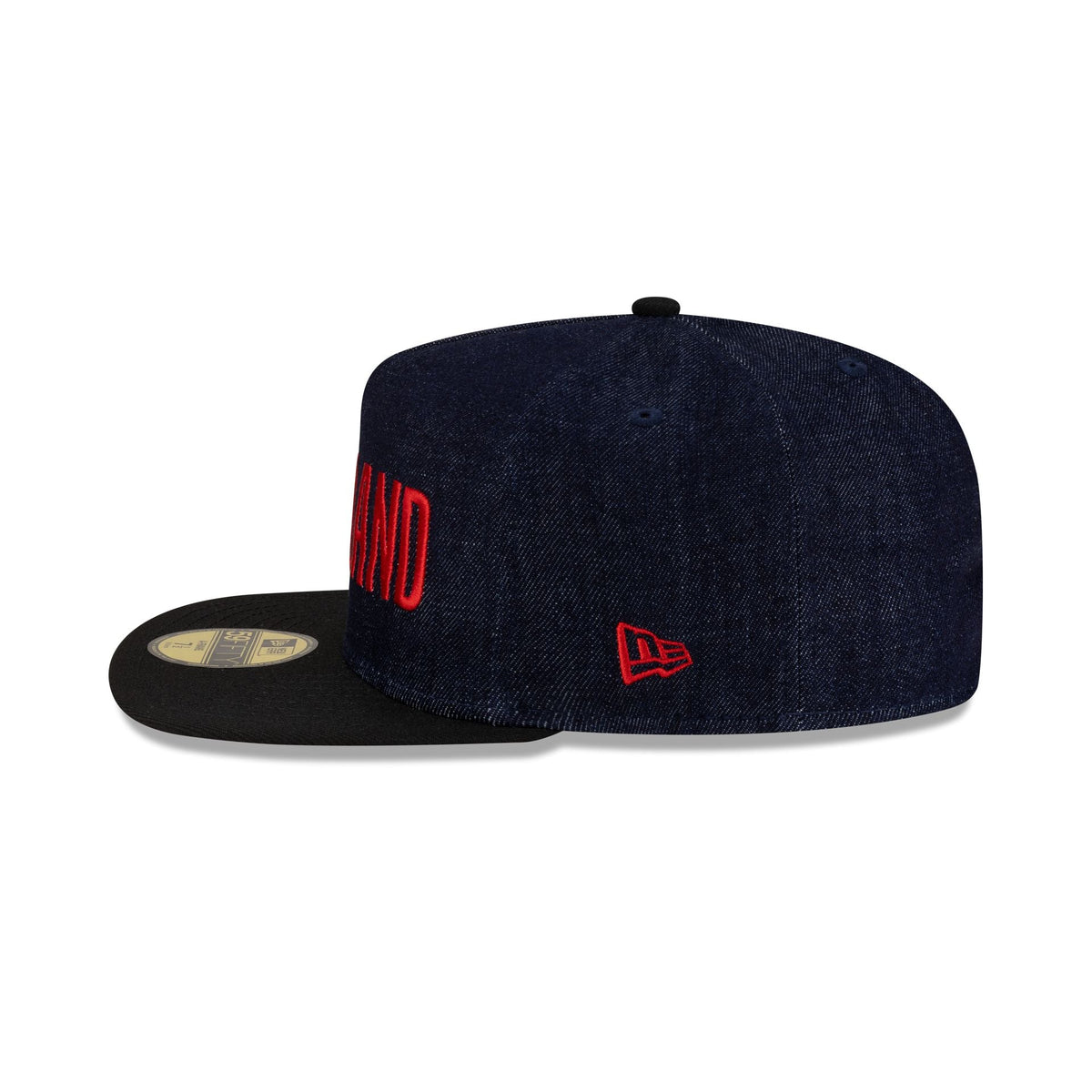 Portland Trail Blazers Navy Denim 59FIFTY A-Frame Fitted Hat