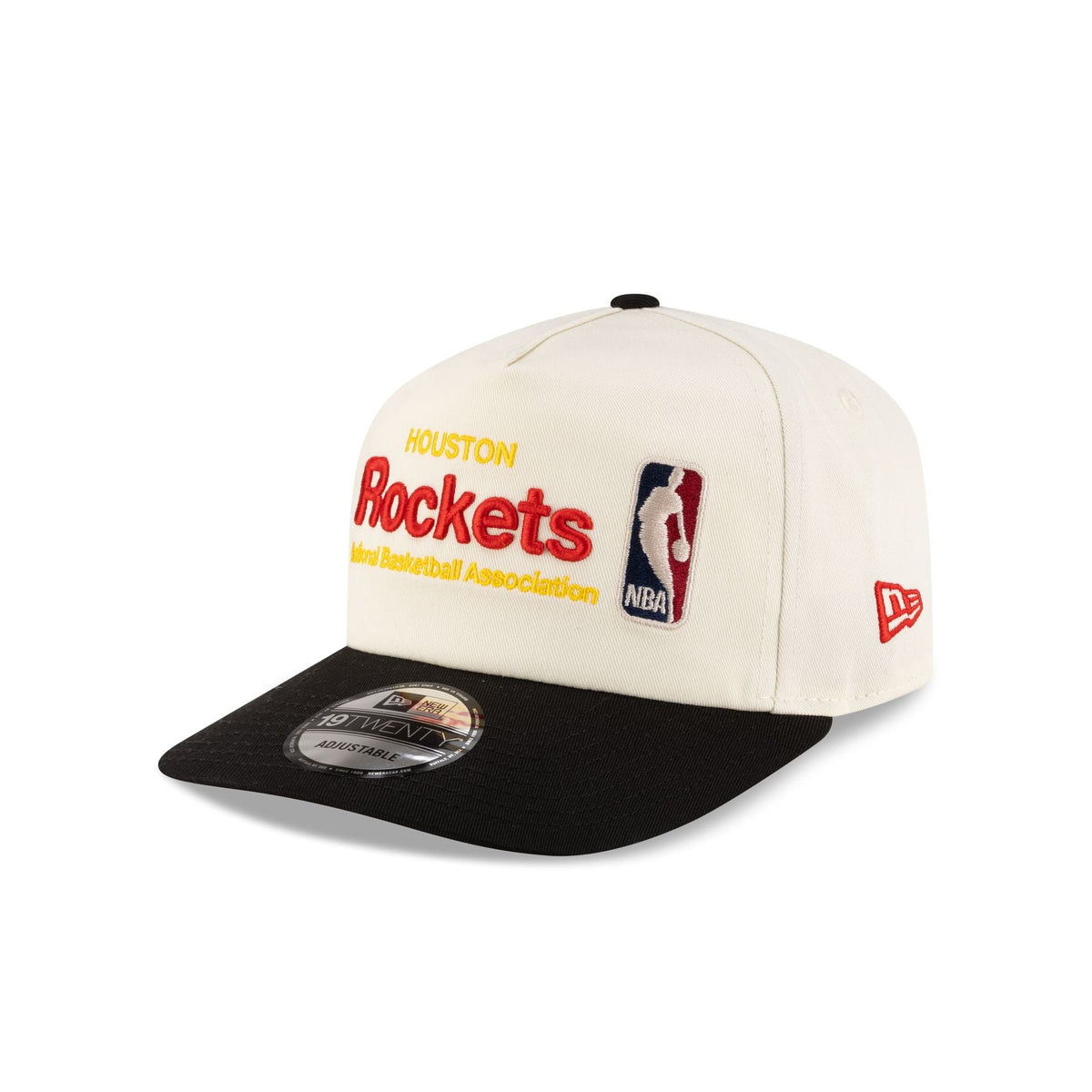 Houston Rockets 1972-1995 Hardwood Classics Sign Stack Chrome White 19TWENTY Adjustable Hat