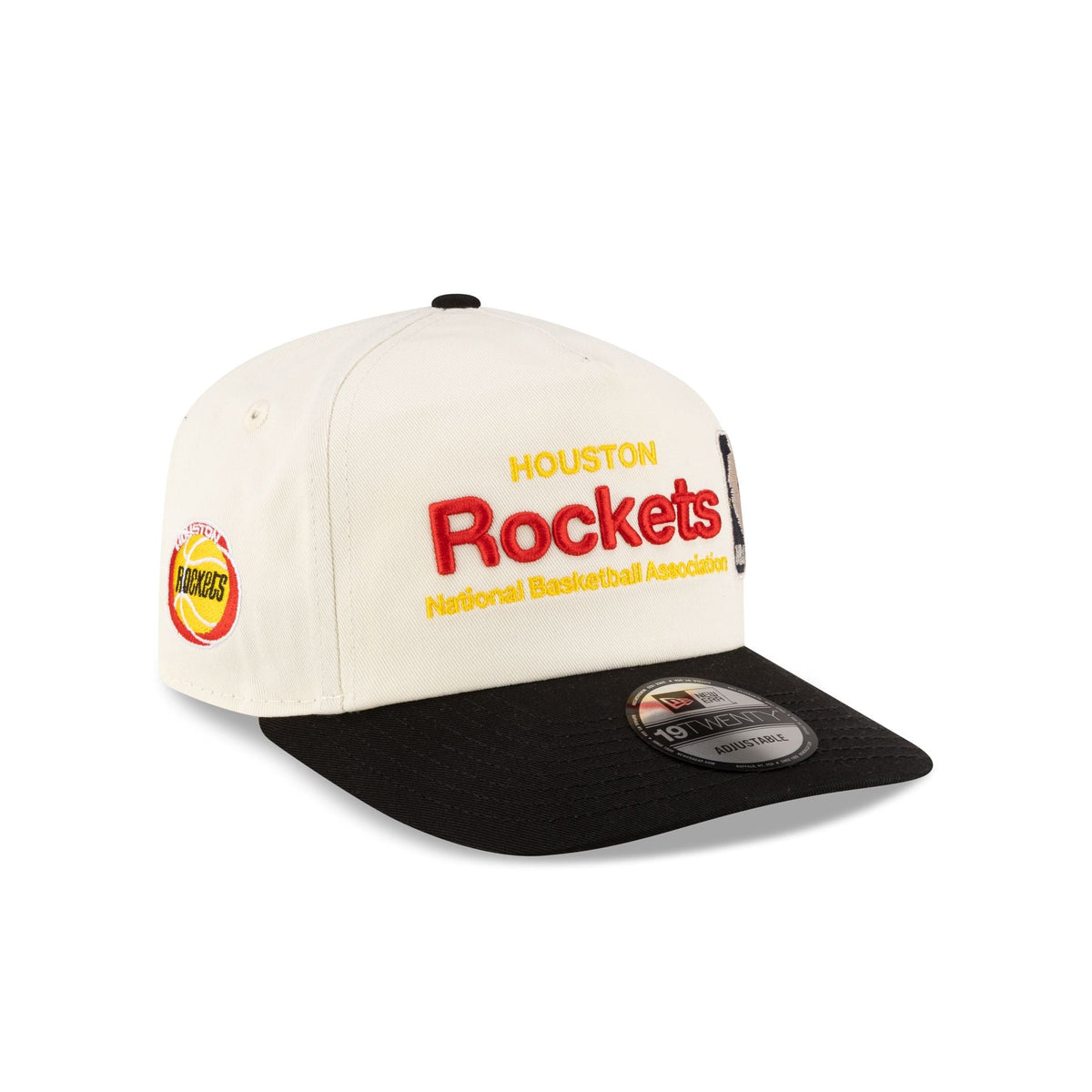 Houston Rockets 1972-1995 Hardwood Classics Sign Stack Chrome White 19TWENTY Adjustable Hat