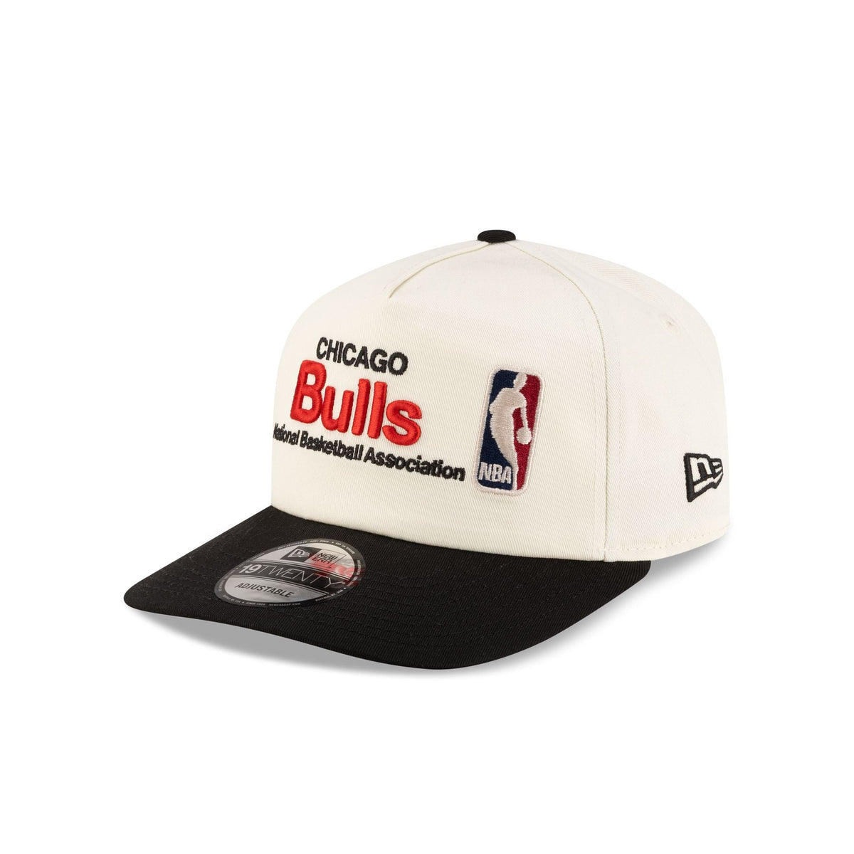 Chicago Bulls 1966-Present Hardwood Classics Sign Stack Chrome White 19TWENTY Adjustable Hat