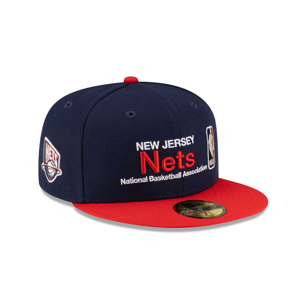 New Jersey Nets 1997-2012 Hardwood Classics Sign Stack 59FIFTY Fitted Hat