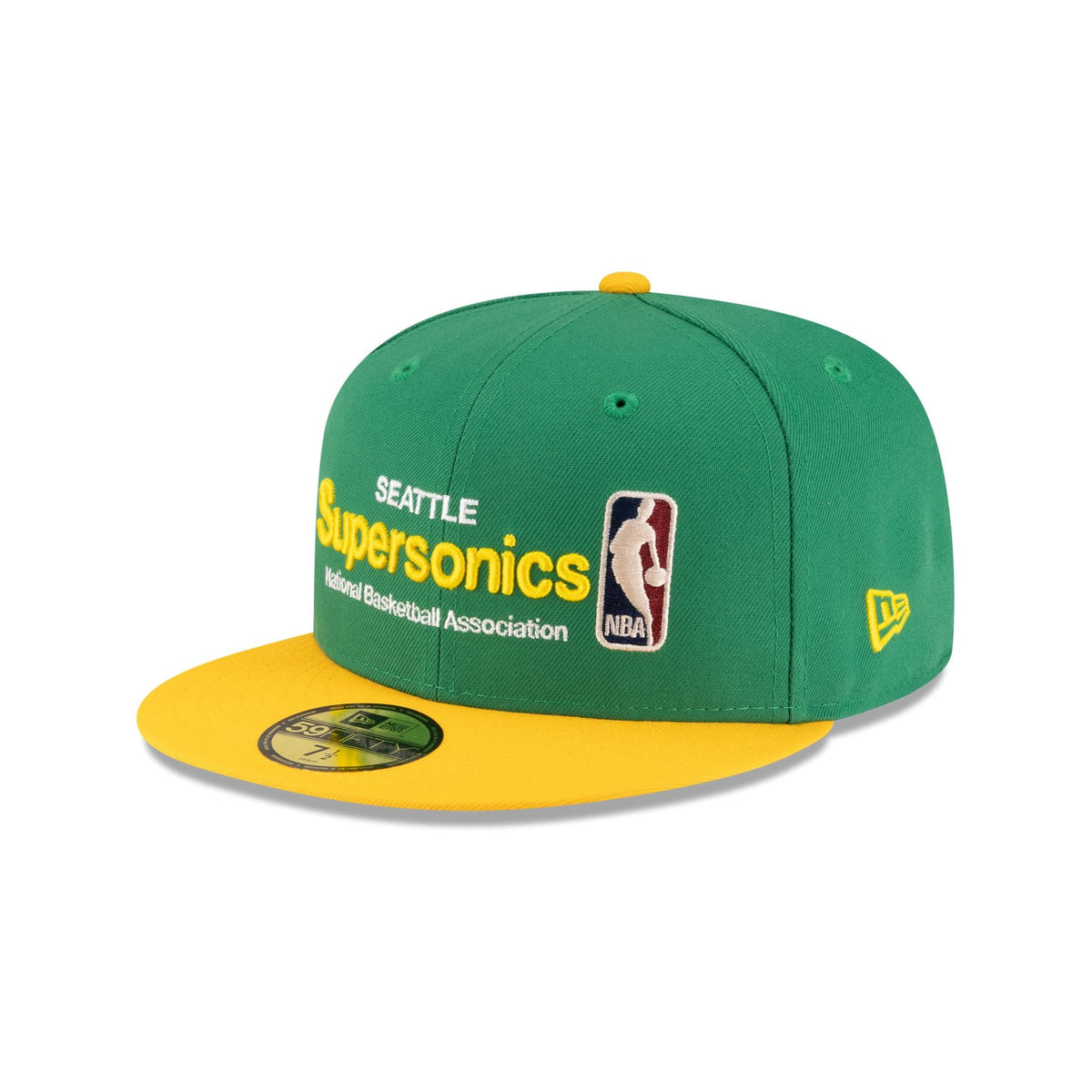Seattle SuperSonics 1975-1995 Hardwood Classics Sign Stack 59FIFTY Fitted Hat