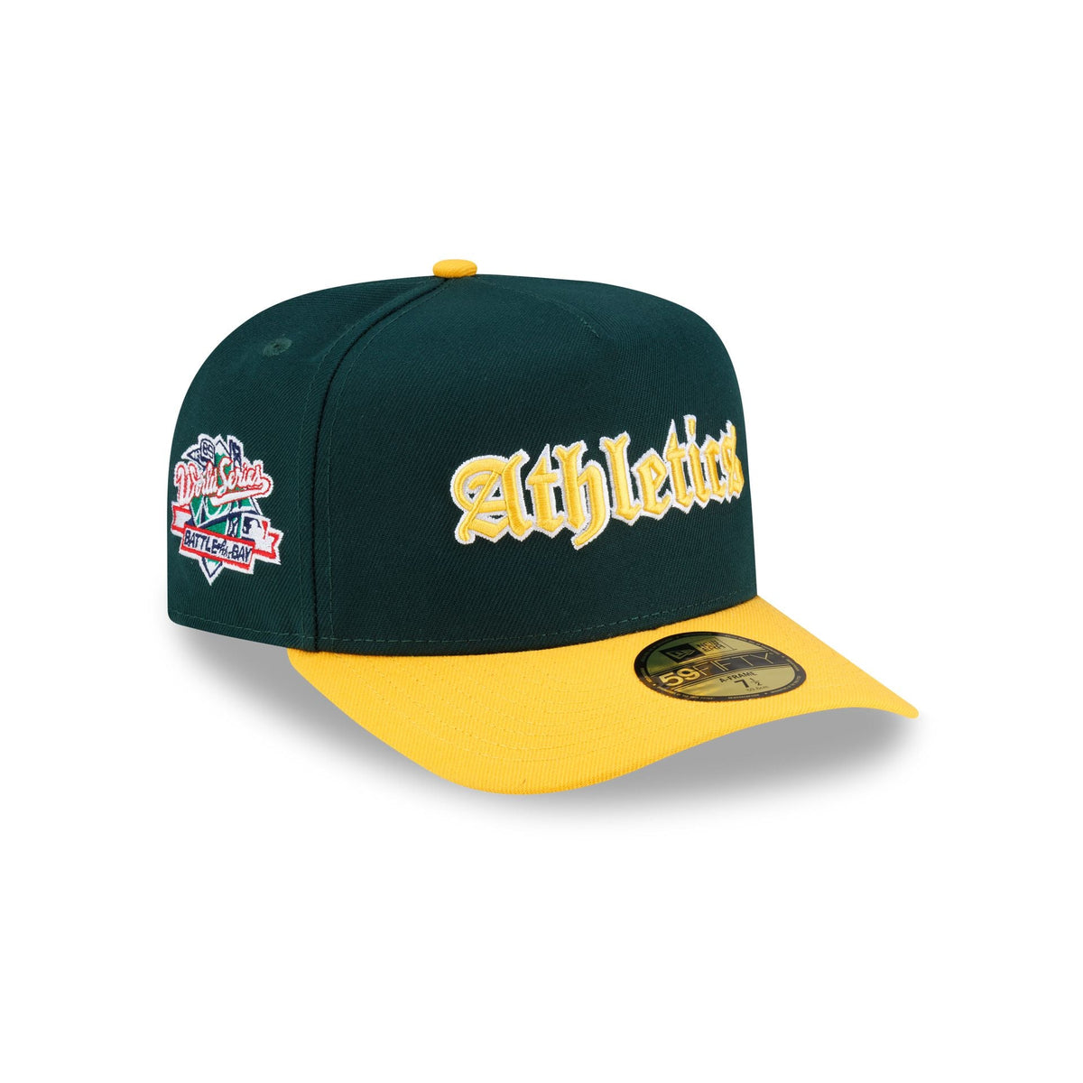 Just Caps Gothic Script Athletics 59FIFTY A-Frame Fitted Hat