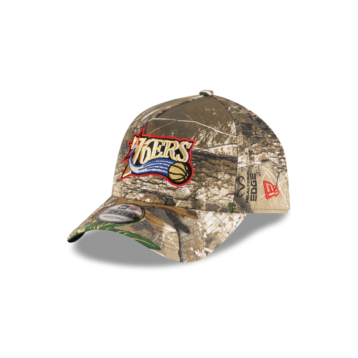 Philadelphia 76ers 1997-2009 Hardwood Classics Realtree 9FORTY A-Frame Snapback Hat