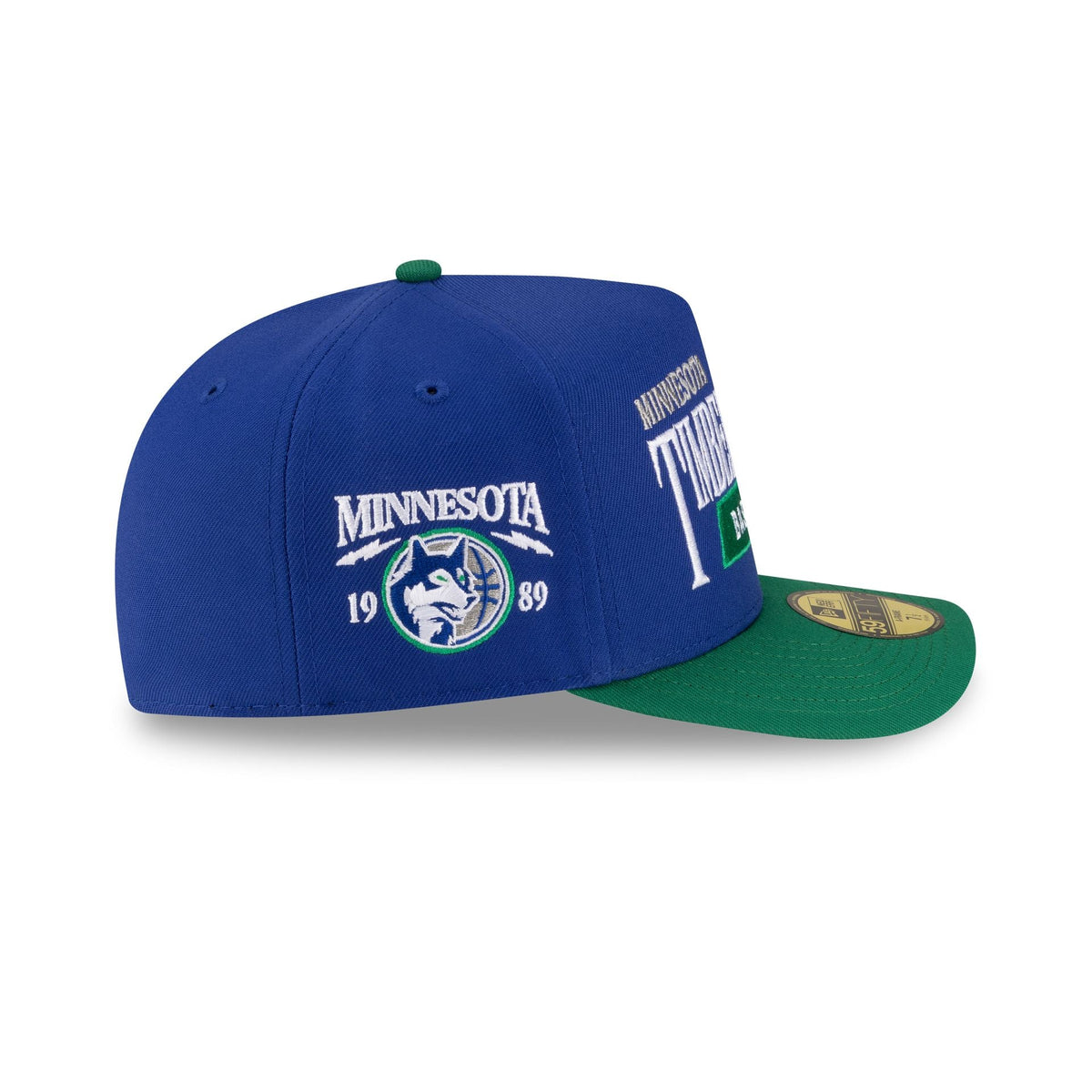 Minnesota Timberwolves 1989-1996 Hardwood Classics Liner 59FIFTY A-Frame Fitted Hat