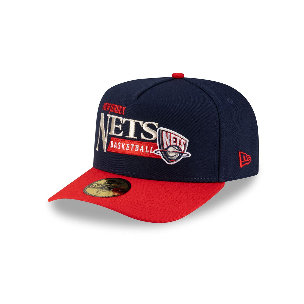 New Jersey Nets 1997-2012 Hardwood Classics Liner 59FIFTY A-Frame Fitted Hat