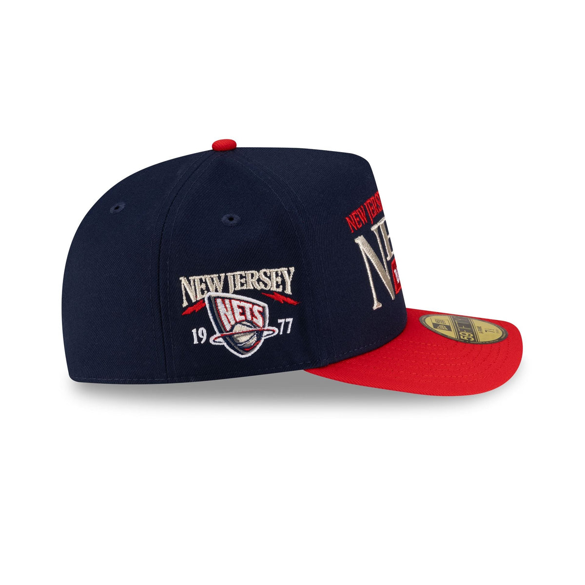New Jersey Nets 1997-2012 Hardwood Classics Liner 59FIFTY A-Frame Fitted Hat