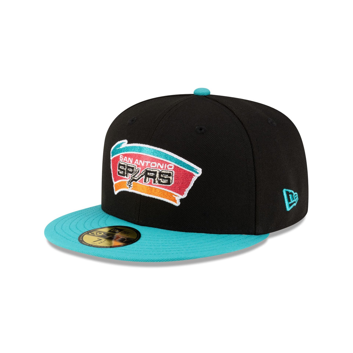San Antonio Spurs 1989-2002 Hardwood Classics Black 59FIFTY Fitted Hat