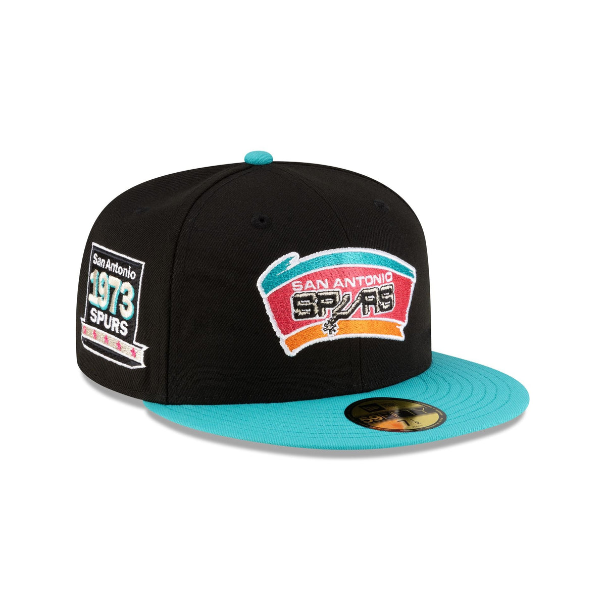 San Antonio Spurs 1989-2002 Hardwood Classics Black 59FIFTY Fitted Hat