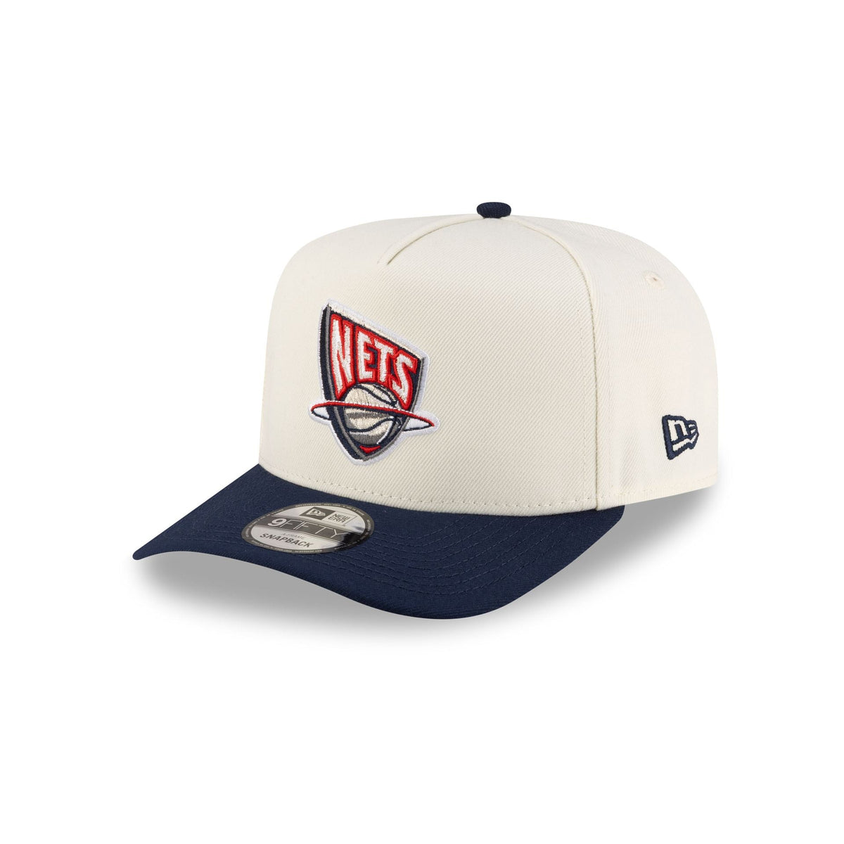 New Jersey Nets 1997-2012 Hardwood Classics Express Chrome White 9FIFTY A-Frame Snapback Hat