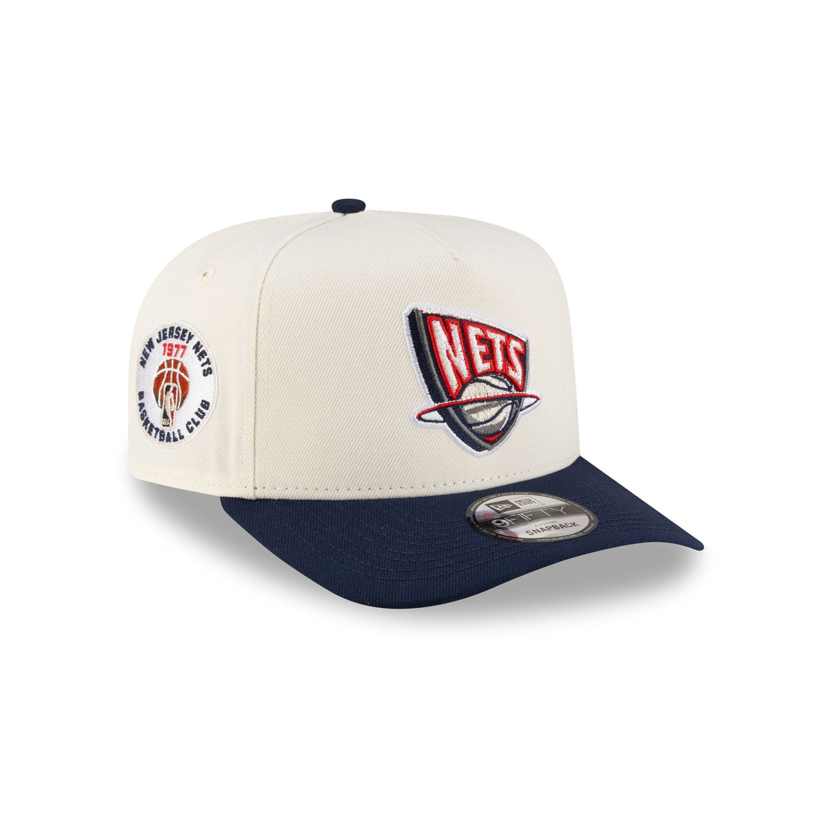 New Jersey Nets 1997-2012 Hardwood Classics Express Chrome White 9FIFTY A-Frame Snapback Hat