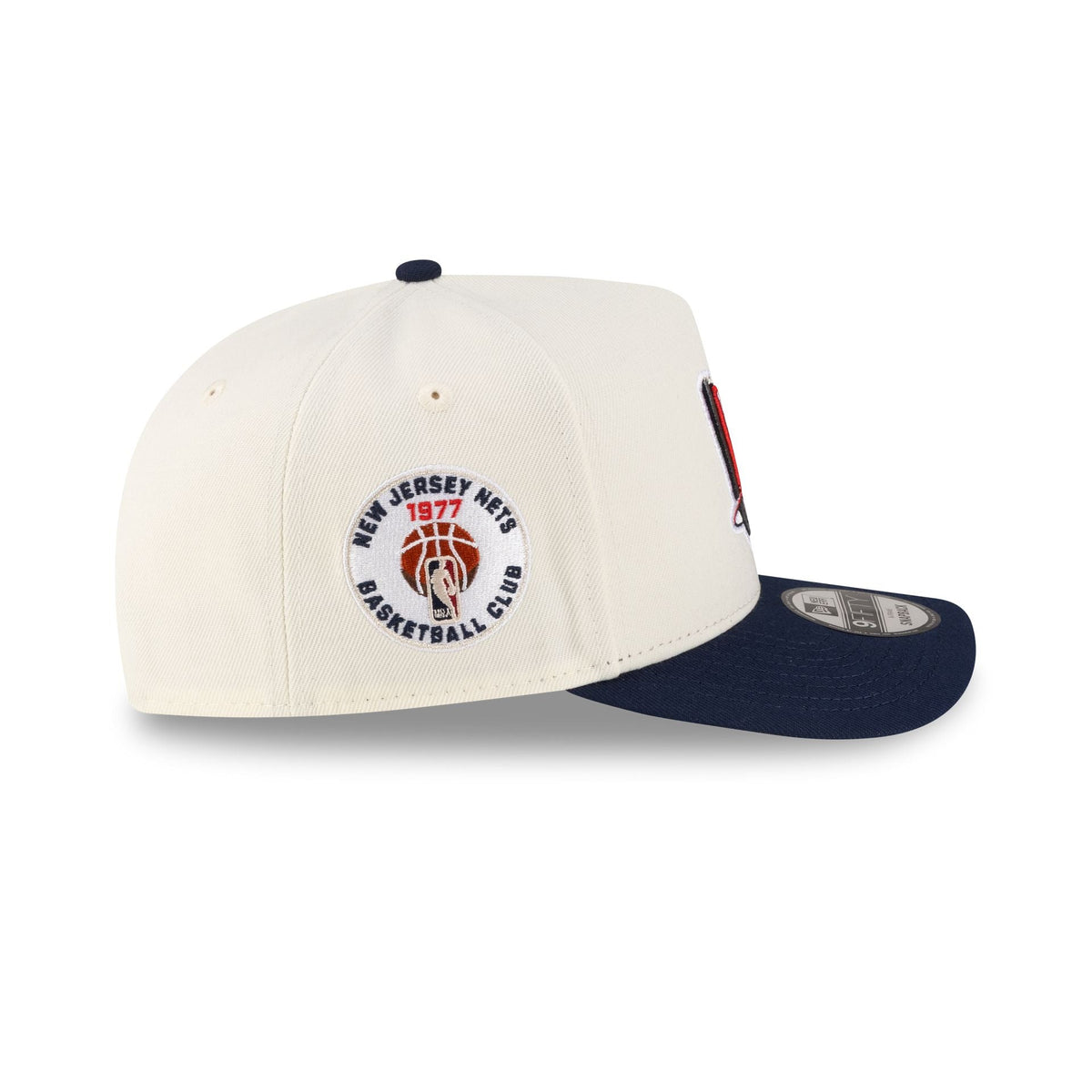 New Jersey Nets 1997-2012 Hardwood Classics Express Chrome White 9FIFTY A-Frame Snapback Hat