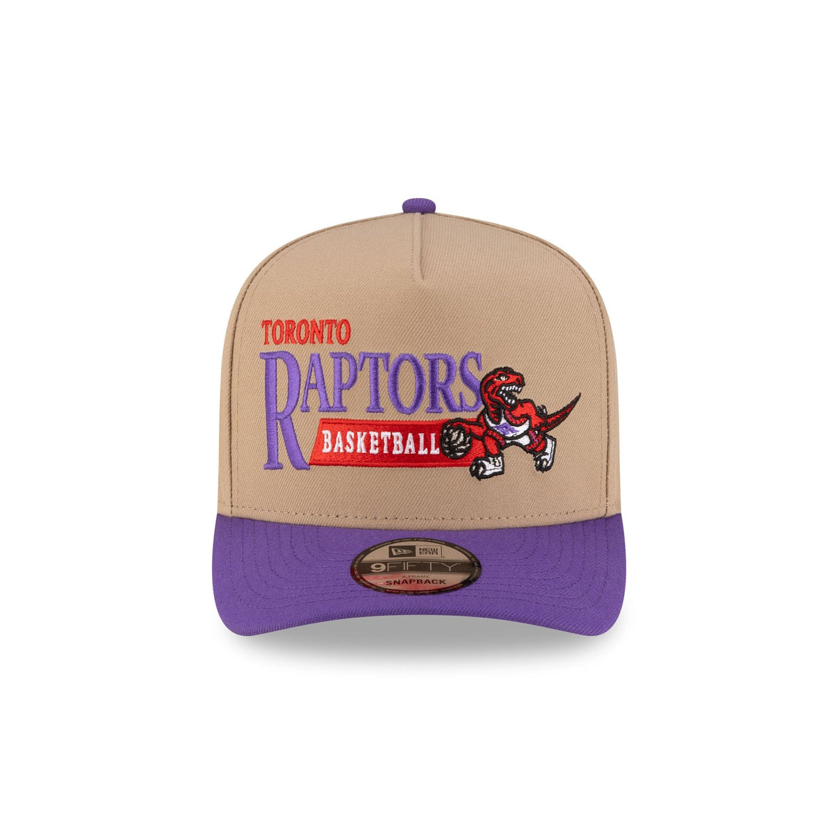 Toronto Raptors 1995-2008 Hardwood Classics Liner Camel 9FIFTY A-Frame Snapback Hat