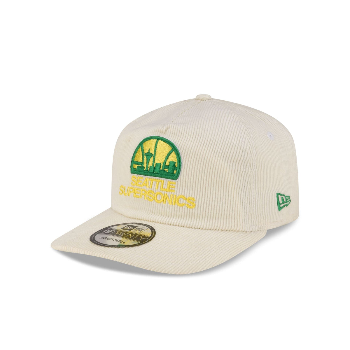 Seattle Supersonics Hardwood Classics 80s Chrome Corduroy 19TWENTY Adjustable