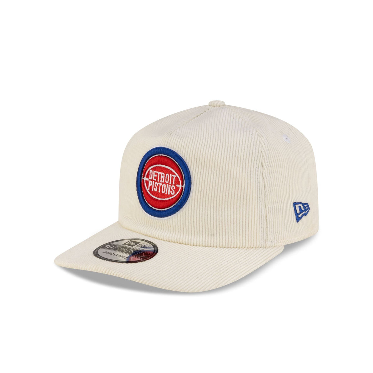 Detroit Pistons Hardwood Classics 80s Chrome Corduroy 19TWENTY Adjustable