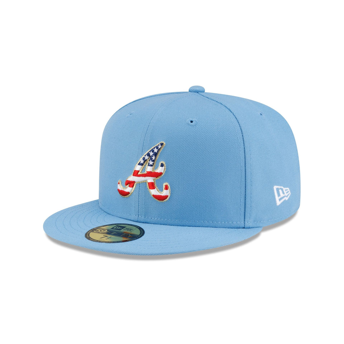 Atlanta Braves Red. White & Blue 59FIFTY Fitted Hat