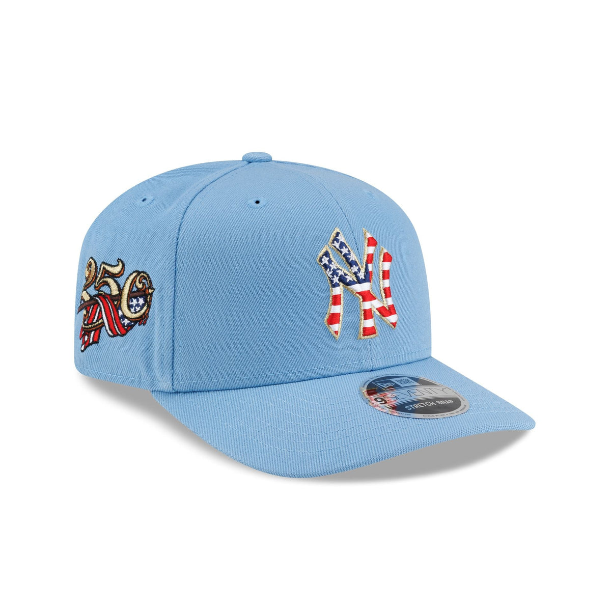 New York Yankees Red. White & Blue 9SEVENTY Stretch-Snap Hat