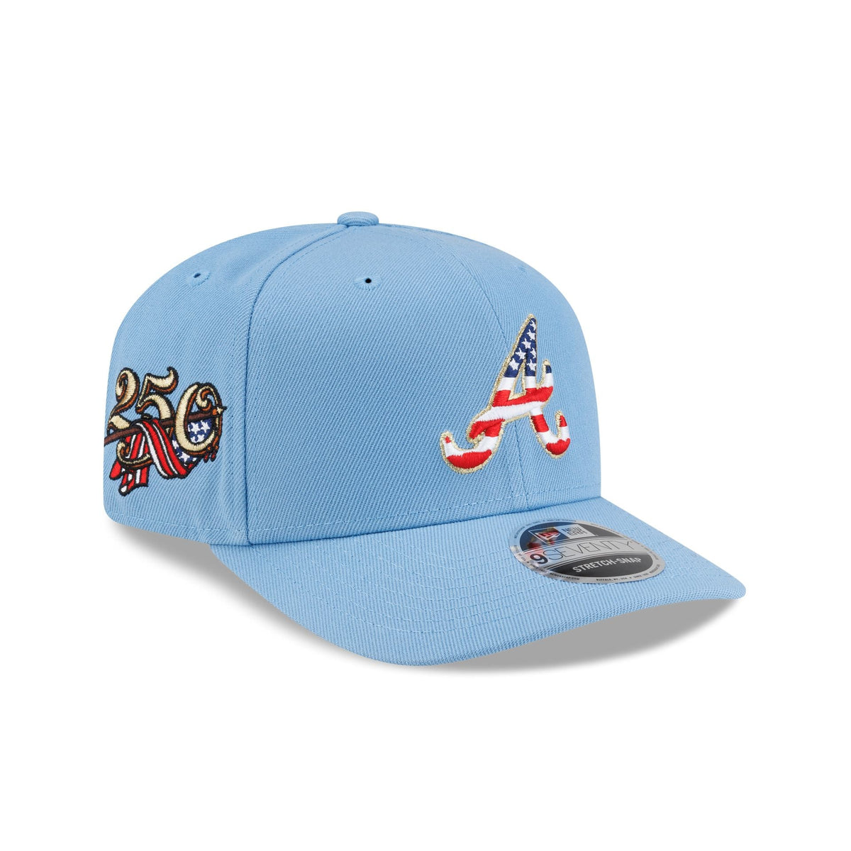 Atlanta Braves Red. White & Blue 9SEVENTY Stretch-Snap Hat