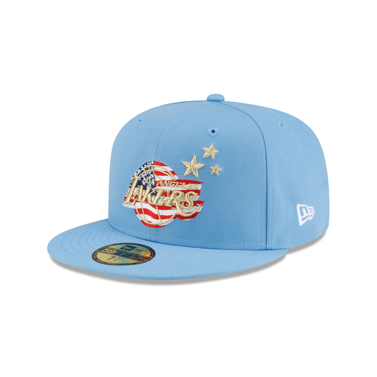 Los Angeles Lakers Red. White & Blue 59FIFTY Fitted Hat