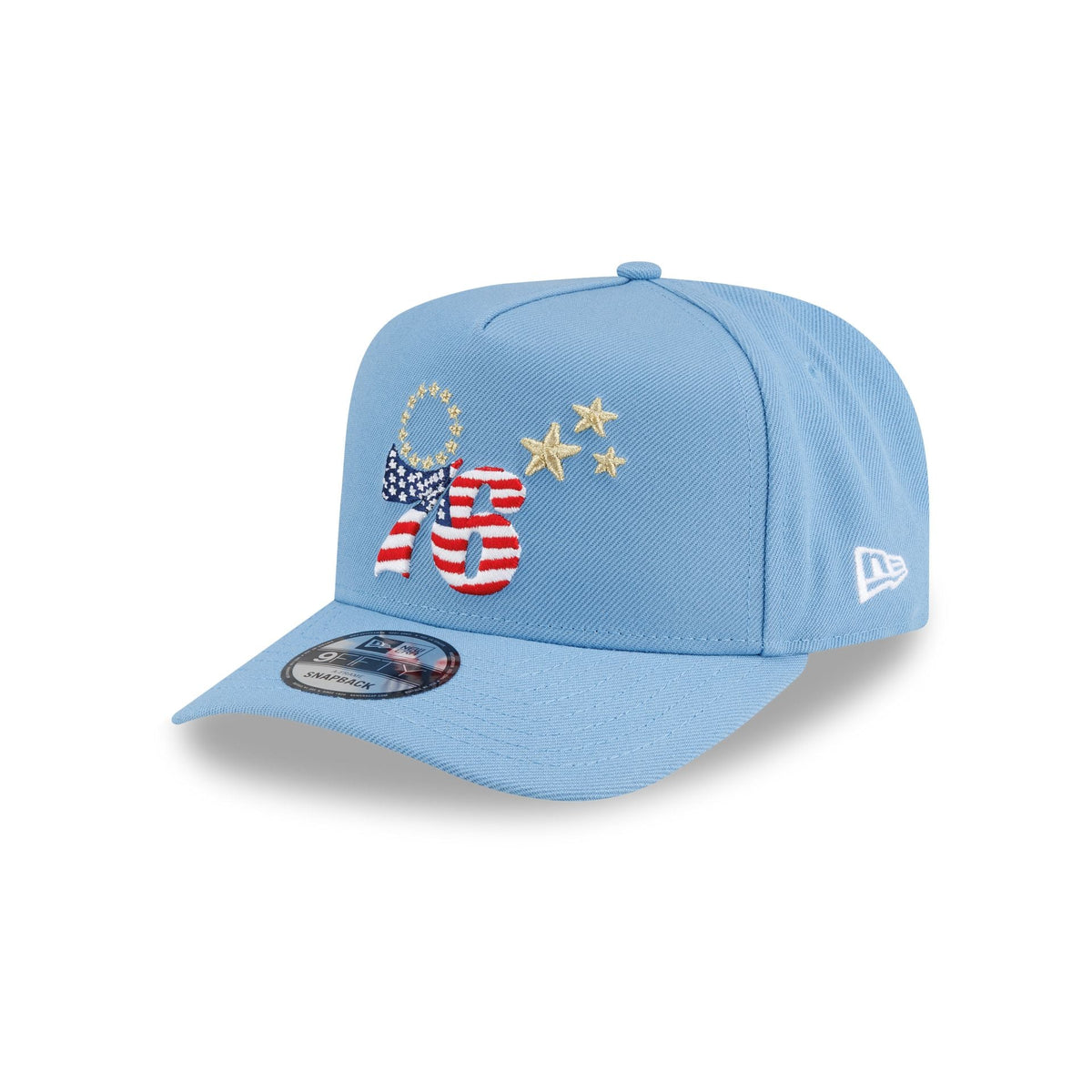 Philadelphia 76ers Red. White & Blue 9FIFTY A-Frame Snapback Hat