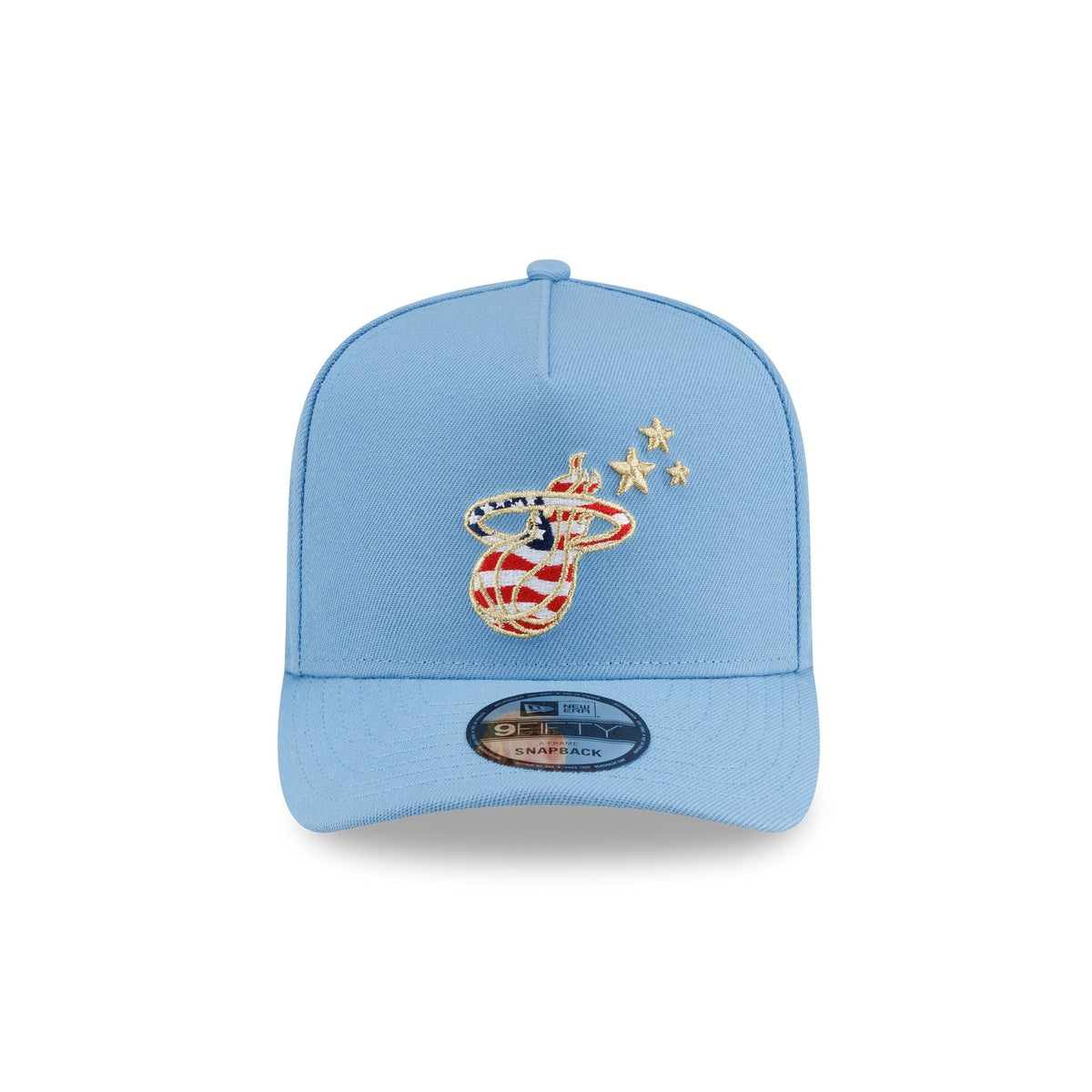 Miami Heat Red. White & Blue 9FIFTY A-Frame Snapback Hat