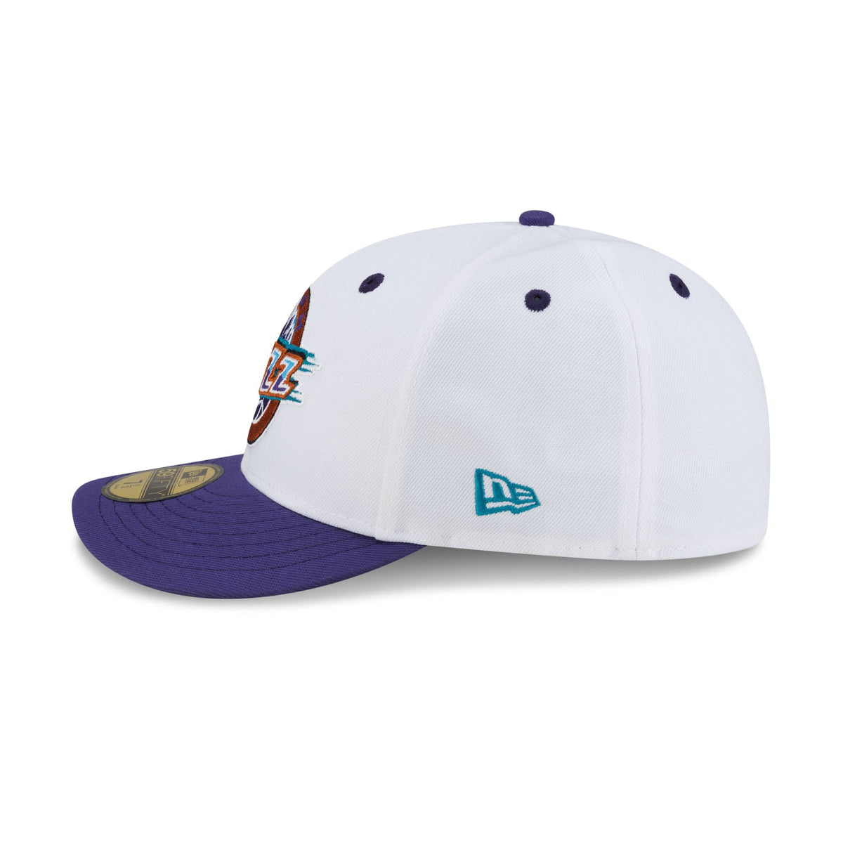 Utah Jazz Hardwood Classics 90s White 59FIFTY Fitted Hat