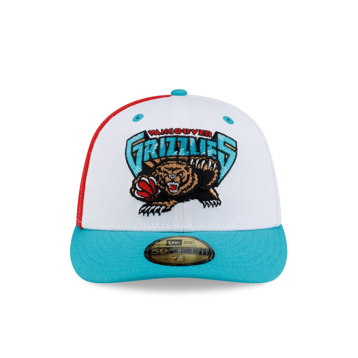 Vancouver Grizzlies Hardwood Classics 90s White 59FIFTY Fitted Hat