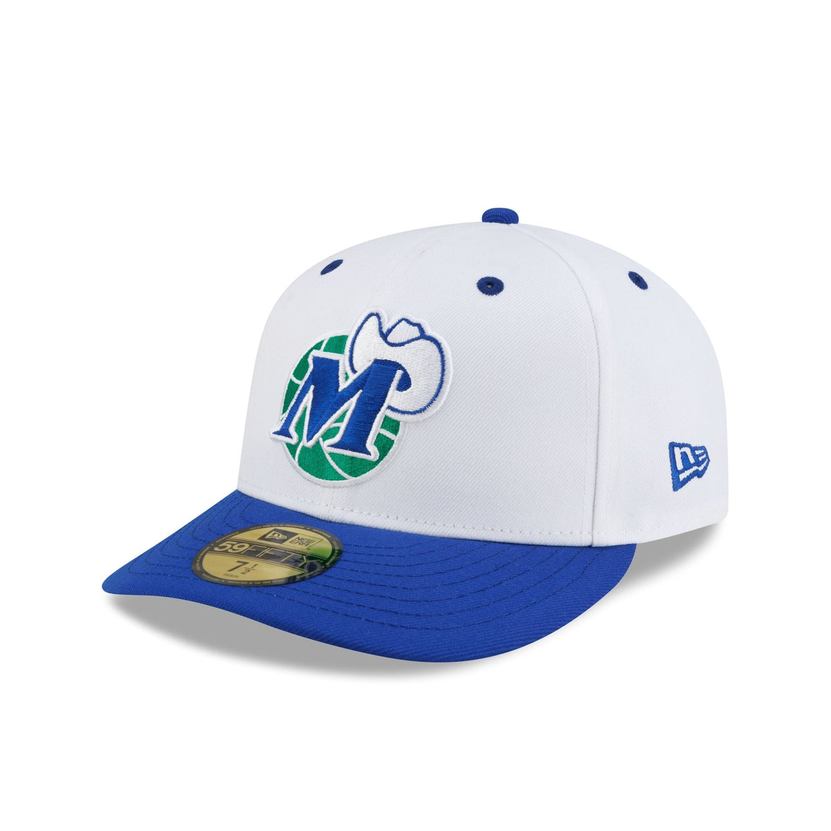Dallas Mavericks Hardwood Classics 90s White 59FIFTY Fitted Hat