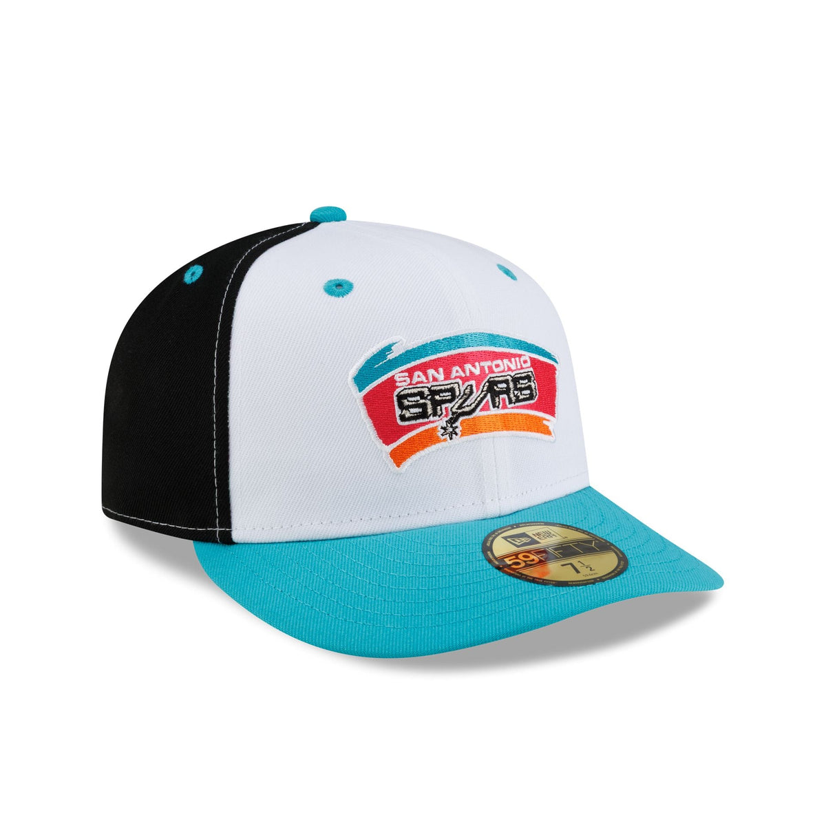 San Antonio Spurs Hardwood Classics 90s White 59FIFTY Fitted Hat