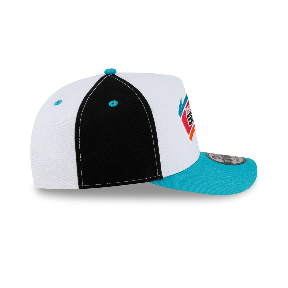 San Antonio Spurs Hardwood Classics 90s Panel 9FIFTY A-Frame Snapback Hat