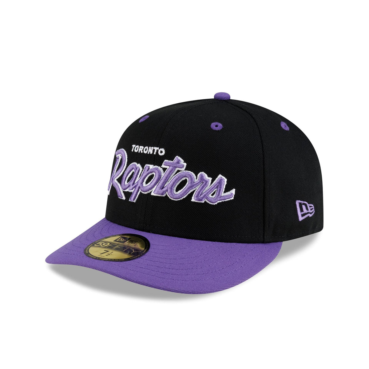 Toronto Raptors Hardwood Classics 90s Script 59FIFTY Fitted Hat