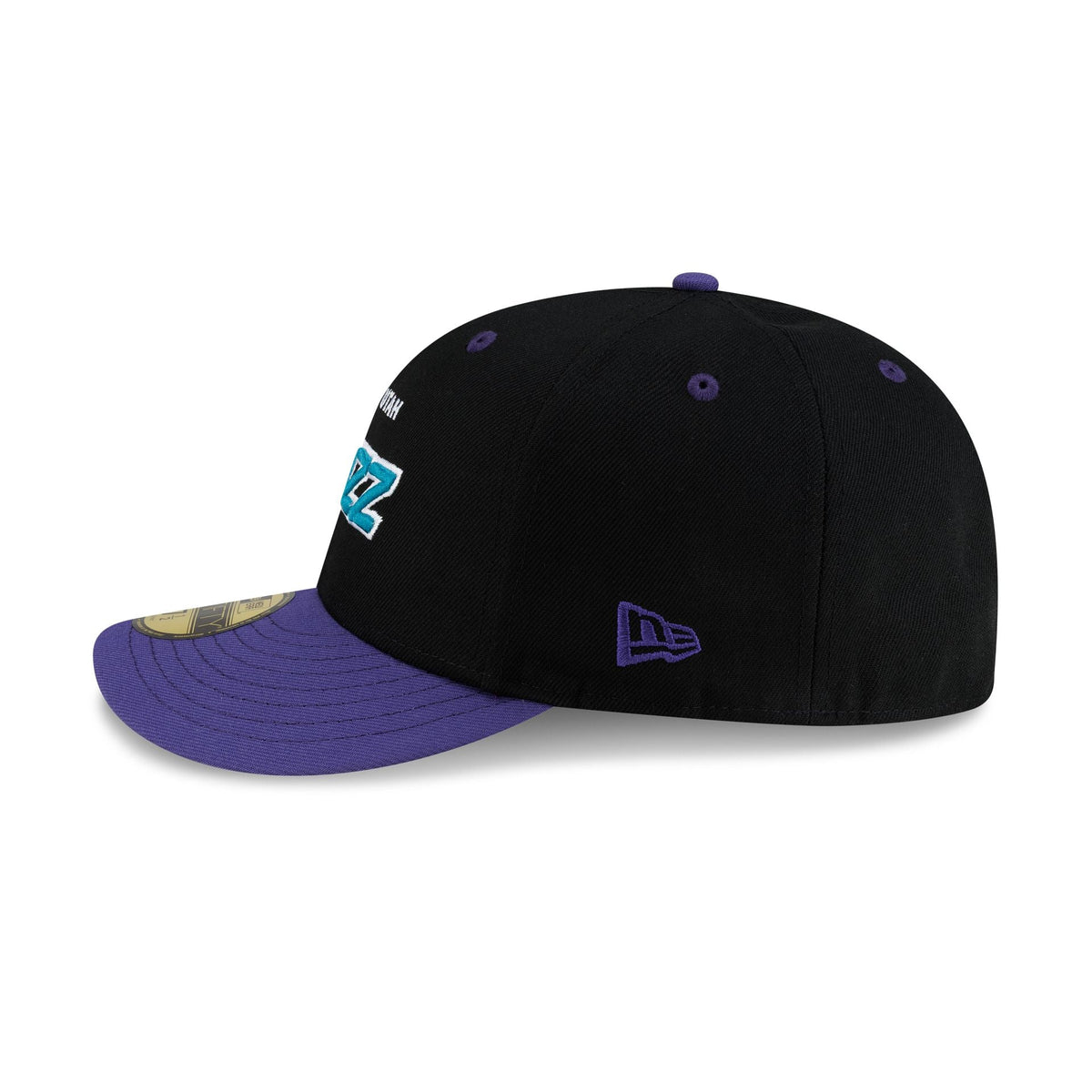 Utah Jazz Hardwood Classics 90s Script 59FIFTY Fitted Hat