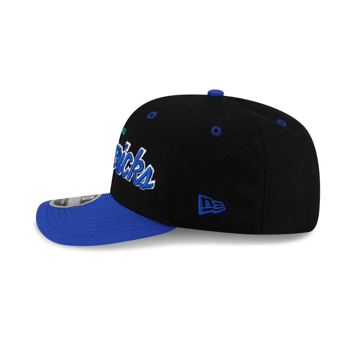 Dallas Mavericks Hardwood Classics 90s Script 9SEVENTY Stretch-Snap Hat