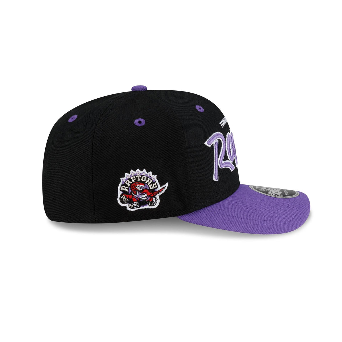 Toronto Raptors Hardwood Classics 90s Script 9SEVENTY Stretch-Snap Hat