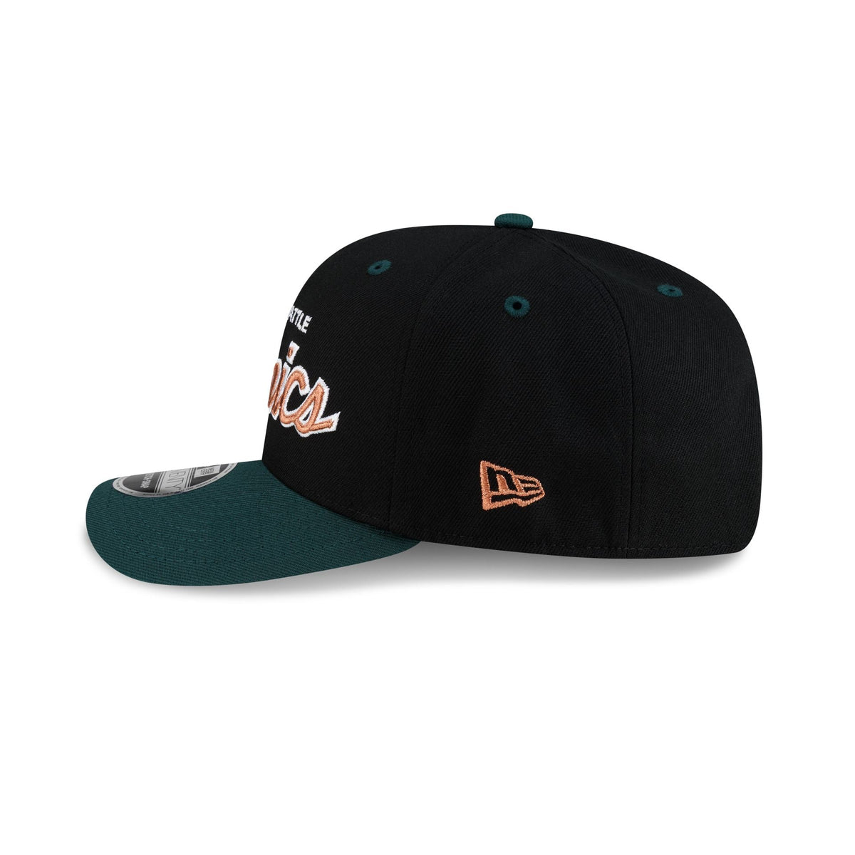 Seattle Supersonics Hardwood Classics 90s Script 9SEVENTY Stretch-Snap Hat
