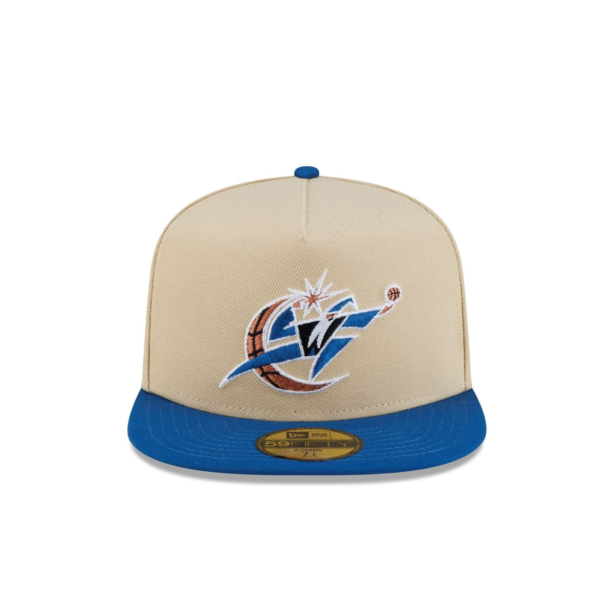 Washington Wizards Hardwood Classics 2000s Gold 59FIFTY A-Frame Fitted Hat