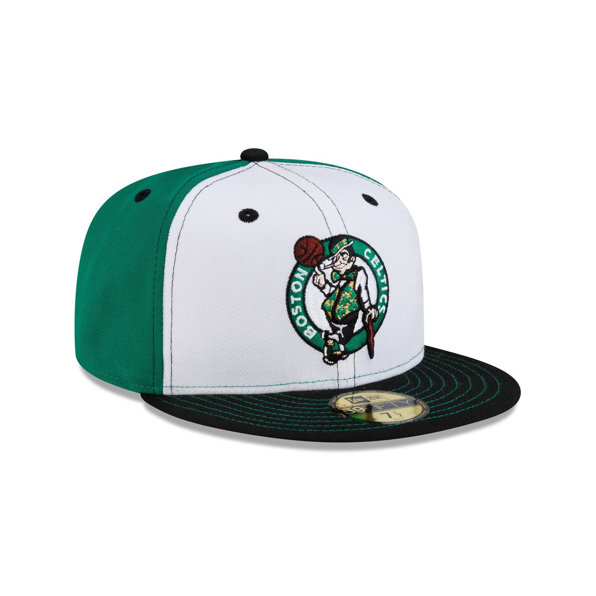 Boston Celtics Hardwood Classics 2000s White Stitch 59FIFTY Fitted Hat