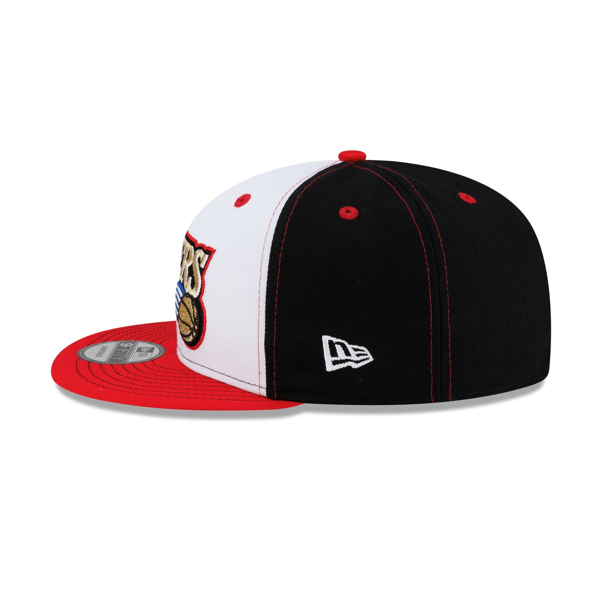 Philadelphia 76ers Hardwood Classics 2000s White Stitch 9FIFTY Snapback Hat