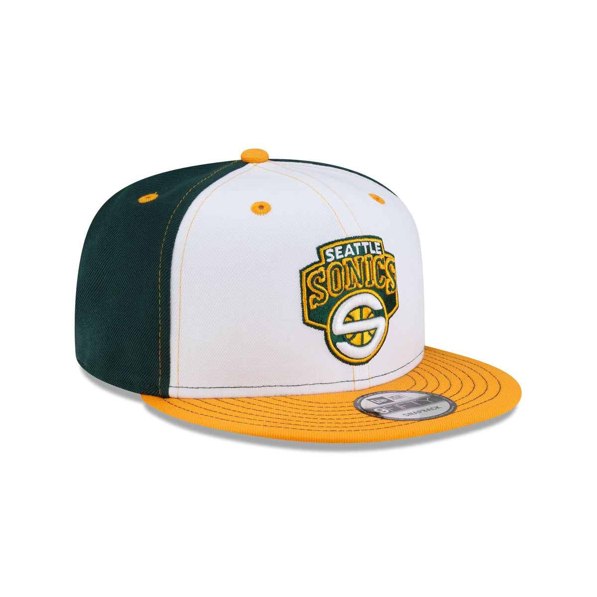 Seattle SuperSonics Hardwood Classics 2000s White Stitch 9FIFTY Snapback Hat
