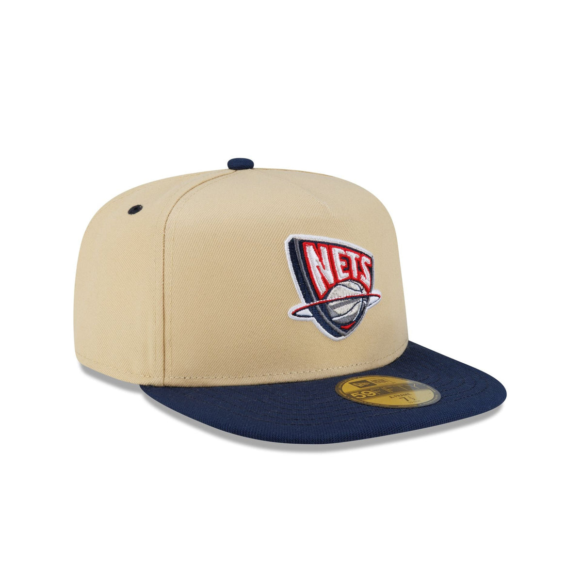 New Jersey Nets Hardwood Classics 2000s Gold 59FIFTY A-Frame Fitted Hat