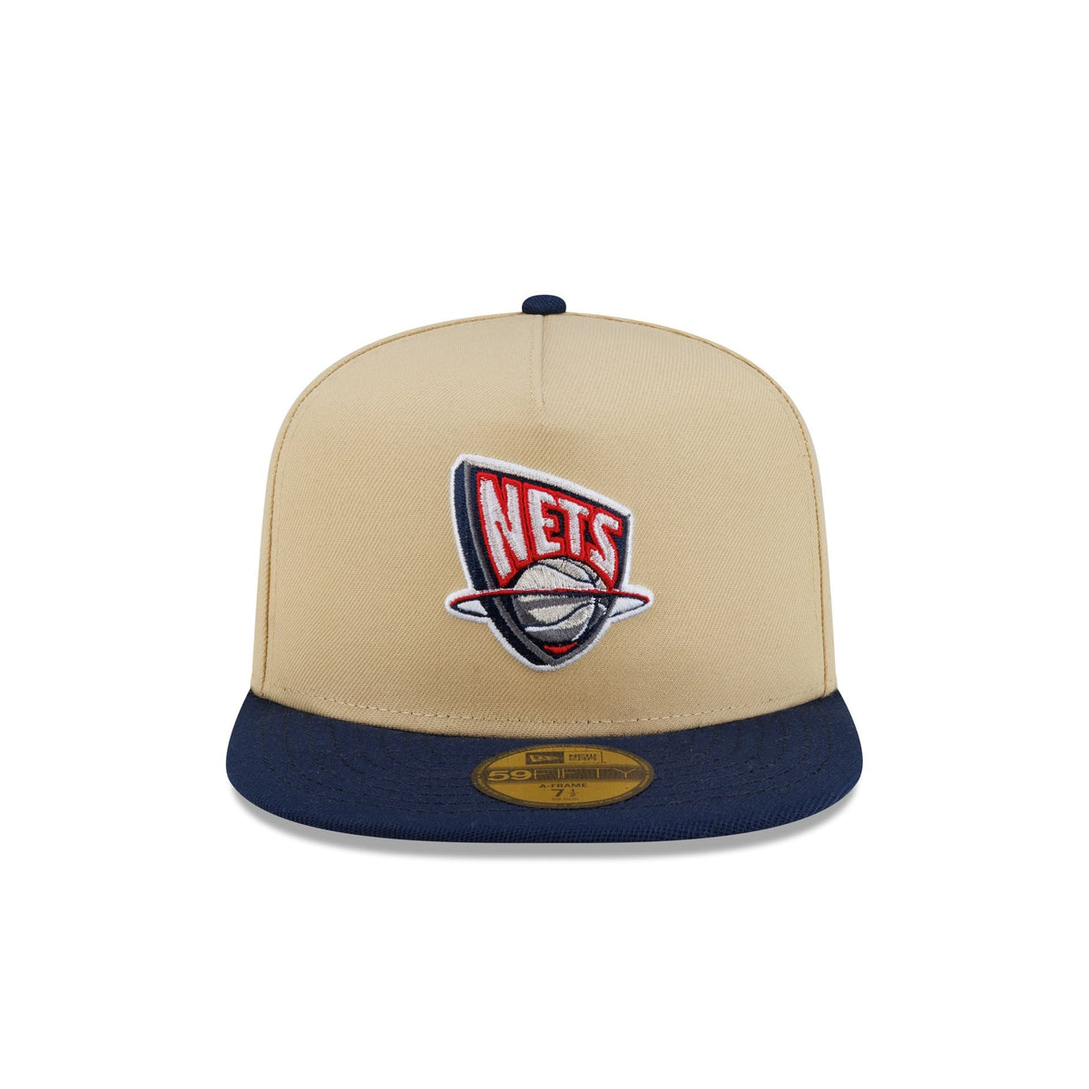New Jersey Nets Hardwood Classics 2000s Gold 59FIFTY A-Frame Fitted Hat