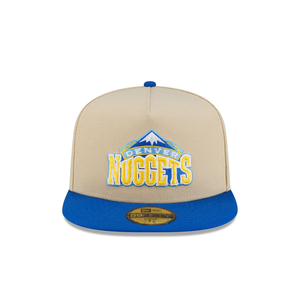 Denver Nuggets Hardwood Classics 2000s Gold 59FIFTY A-Frame Fitted Hat