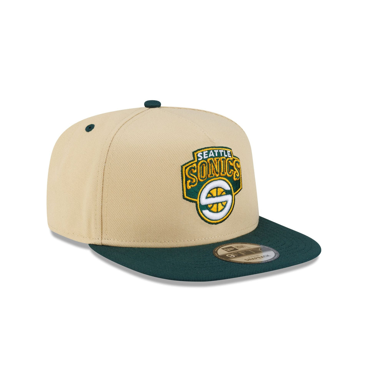 Seattle SuperSonics Hardwood Classics 2000s Gold 9FIFTY A-Frame Snapback Hat