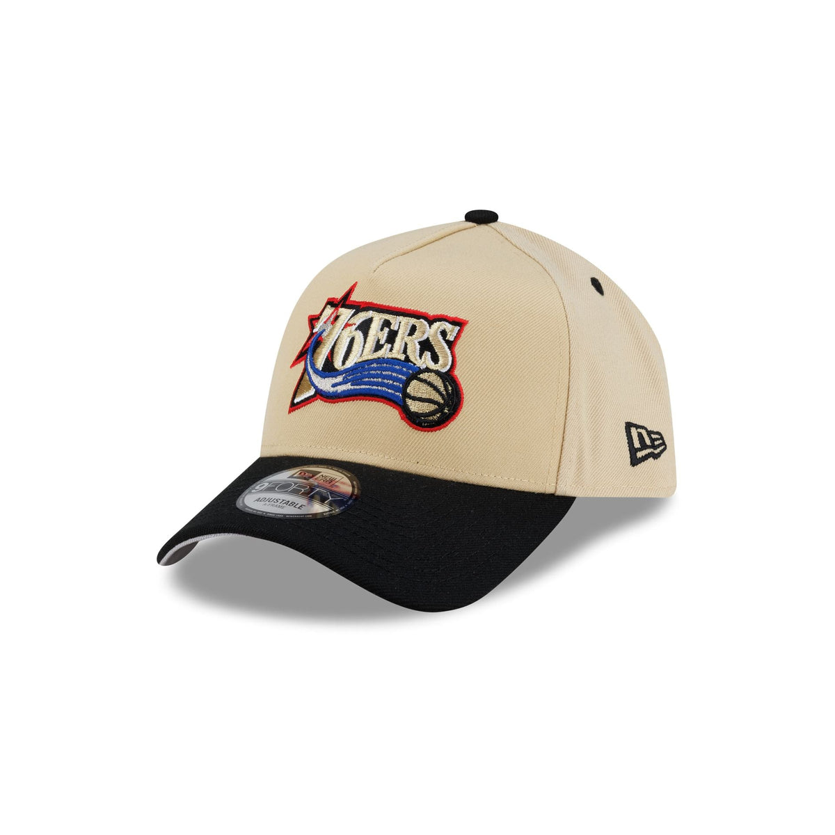 Philadelphia 76ers Hardwood Classics 2000s Gold 9FORTY A-Frame Snapback Hat