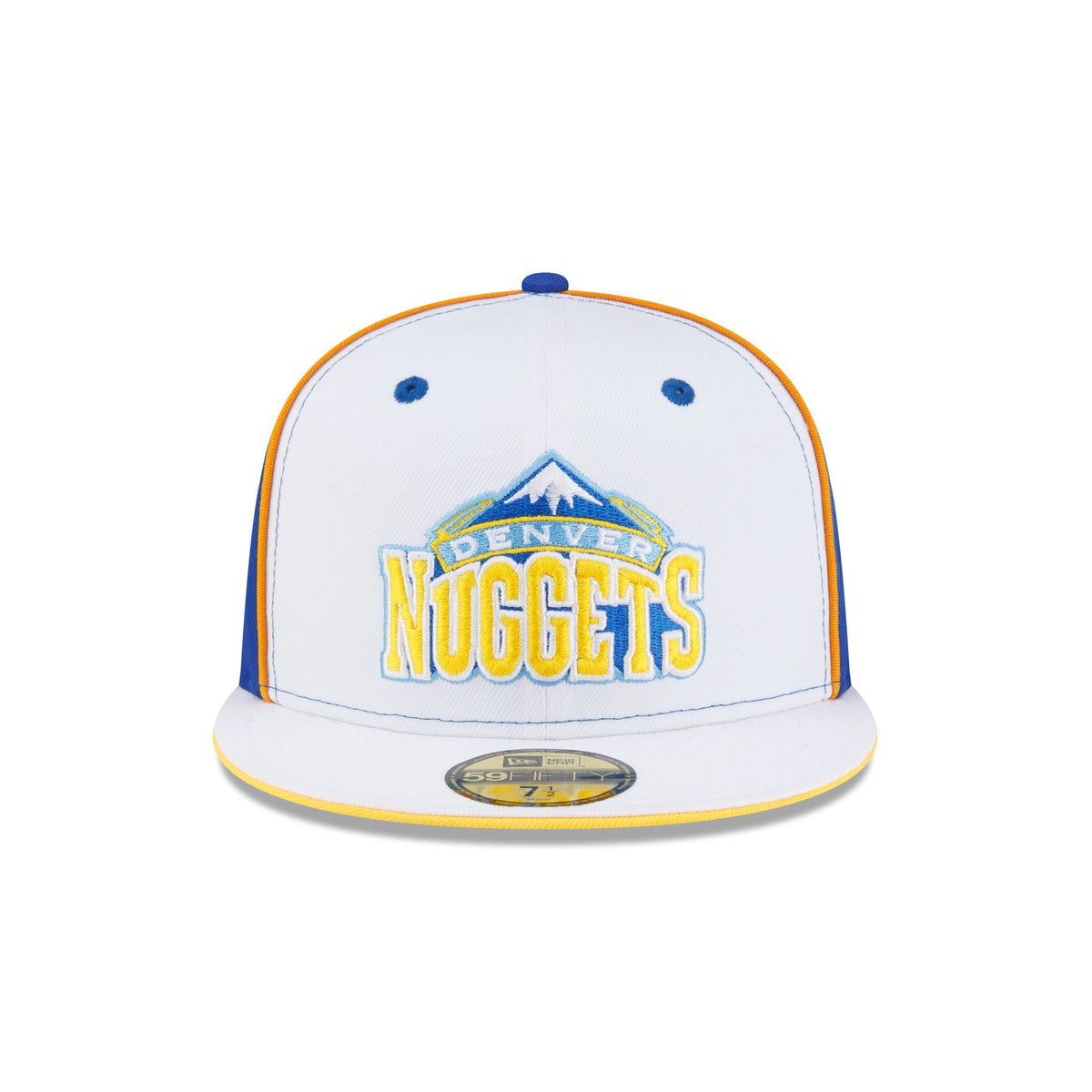 Denver Nuggets Hardwood Classics 2000s Optic White Flip 59FIFTY Fitted Hat