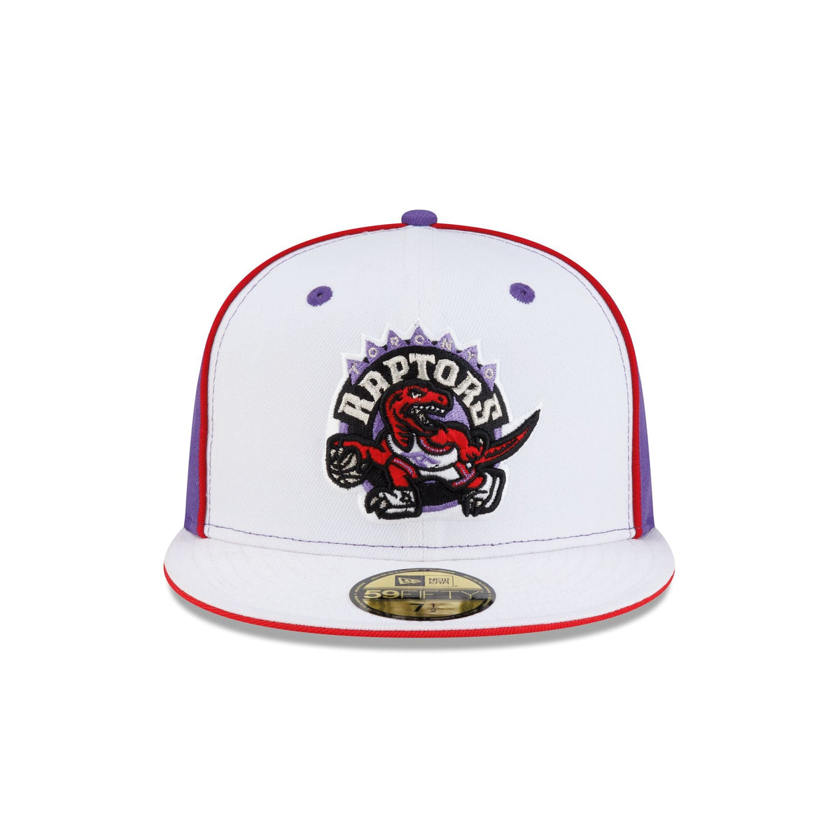 Toronto Raptors Hardwood Classics 2000s Optic White Flip 59FIFTY Fitted Hat