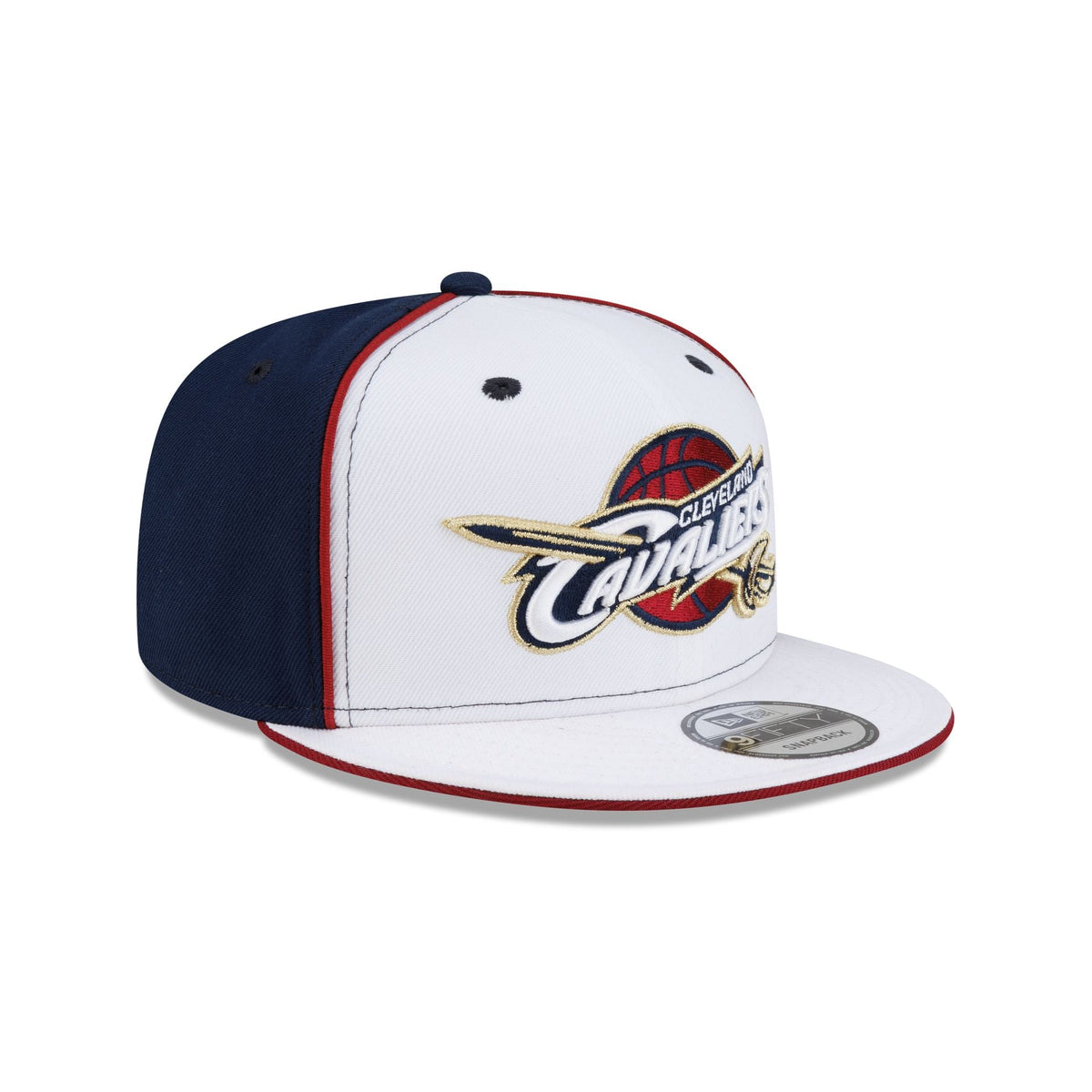 Cleveland Cavaliers Hardwood Classics 2000s Optic White Flip 9FIFTY Snapback Hat