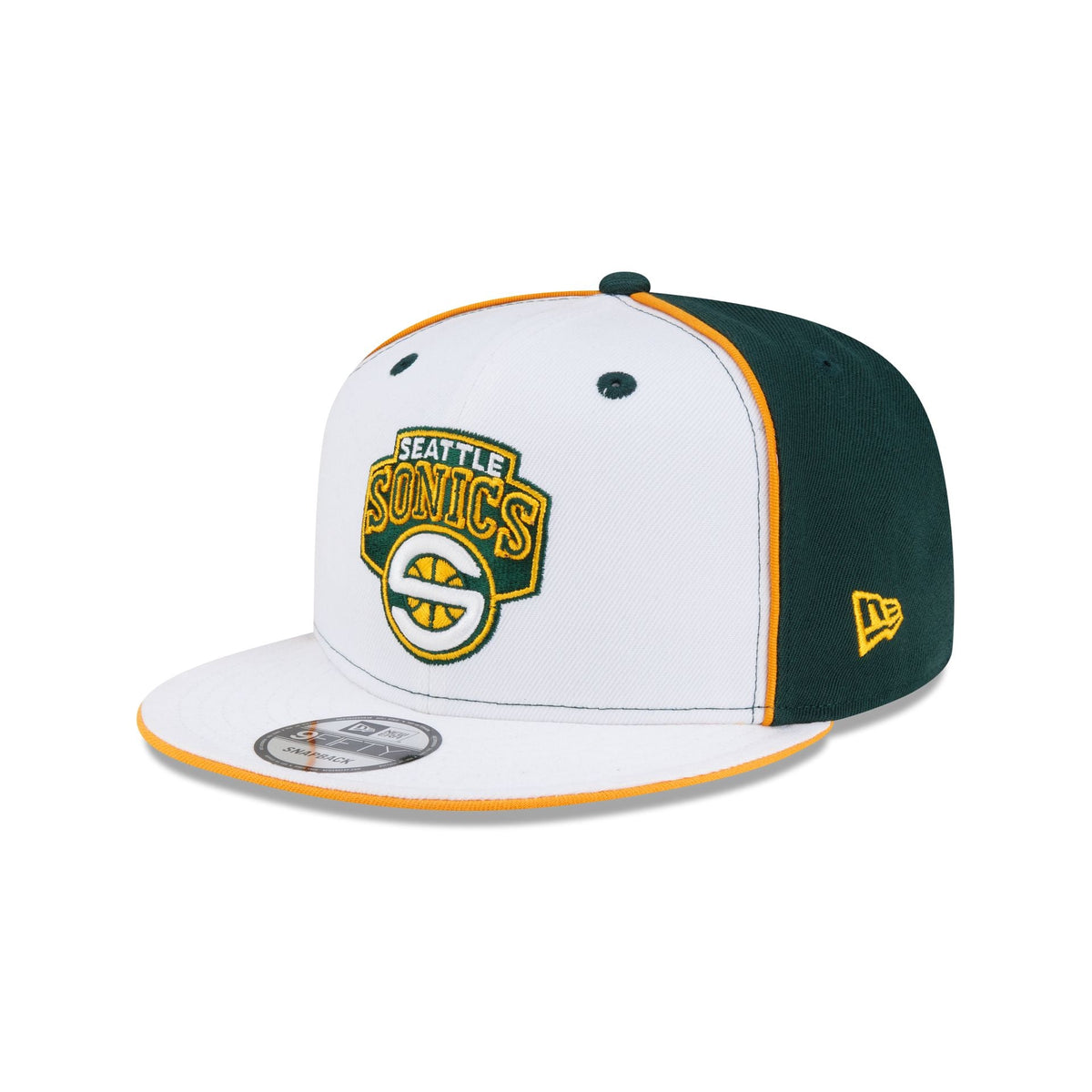 Seattle SuperSonics Hardwood Classics 2000s Optic White Flip 9FIFTY Snapback Hat